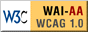 Icona di conformit&agrave; al livello Doppia-A, W3C-WAI Web Content Accessibility Guidelines 1.0