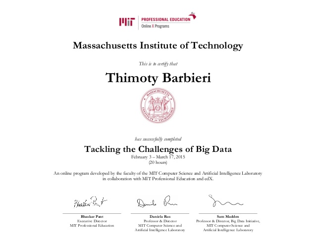 MIT: Big Data and Social Analytics